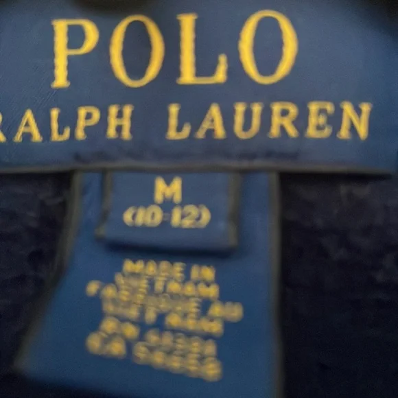 POLO RALPH LAUREN zip jacket youth medium (10-12)